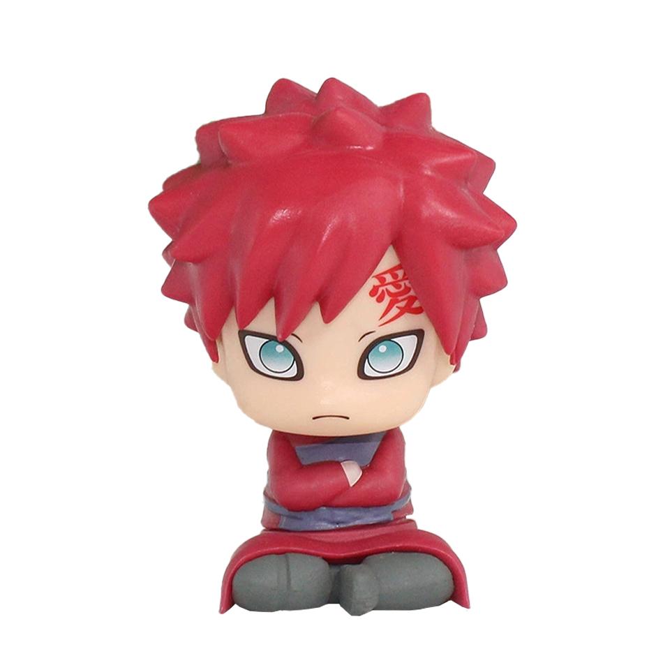 Naruto Anime Figure Naruto Kakashi Action Figure Q Version Kawaii Sasuke Itachi Figurine Car Decoration Collection Model Toy