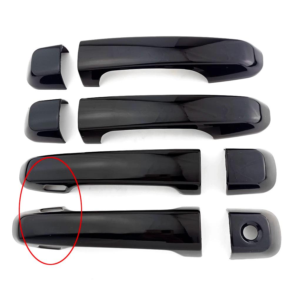 Car Upgrade Decoration Black Door Handle Cover For Toyota Land Cruiser Prado J150 2010- Cars Accessories