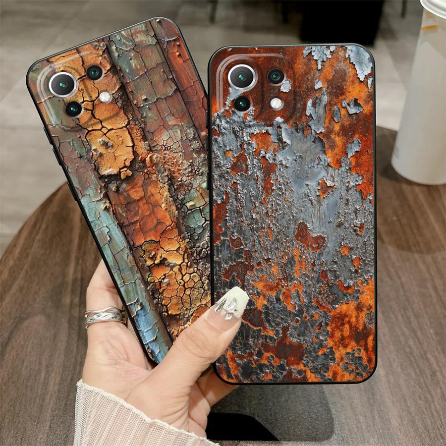Retro Rust Case for Xiaomi Mi 12X 12 11 13 Lite 12T Pro 14 11T 10T Funda Phone Cover