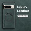 Leather Magnetic Phone Case For Google Pixel 8 Pro Case For Google Pixel 9 Pro XL 7A 8A 7 Pro Wireless Charging Matte Back Cover