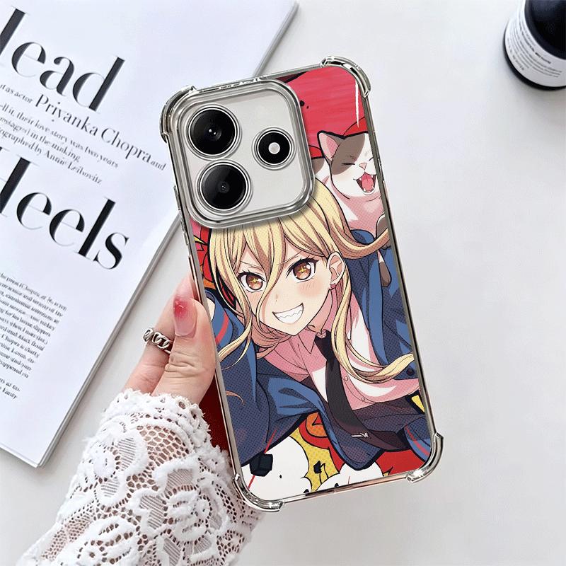 

Anime Character Power CSM Soft Phone Case For Xiaomi Redmi Note 14 15 Pro Plus 13 12 11S 11T 5G 10 9S 9 Plating Anti-Fall Fundas Redmi Note 12 Pro 5G