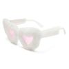 New Fashion Glasses Plush Love Sunglasses Peach Heart Dance Party Funny Heart Sunglasses