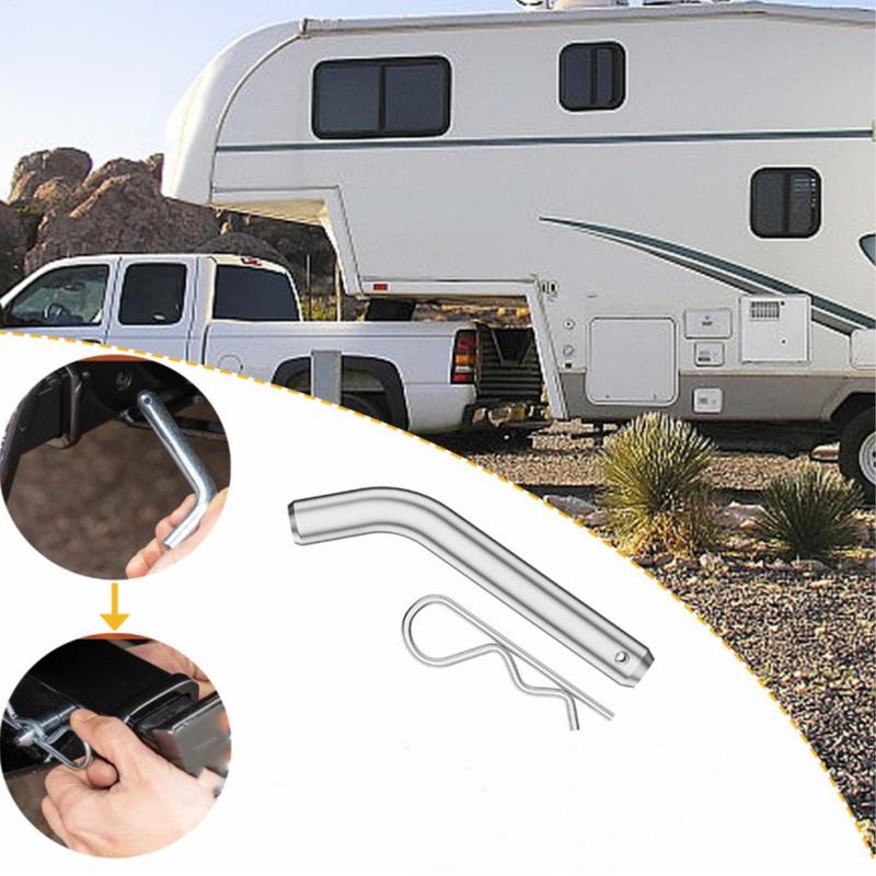 Tow Hitch Pin Zinc Trailer Pin 5/8-Inch Diameter Truck Hitch Accessories Tractor Hitch Hook Towing Hitch Clips For Family Car Or
