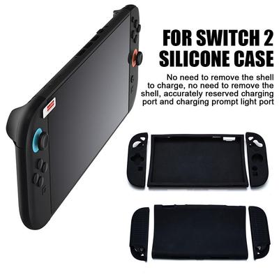 Coque en Silicone de Protection pour Nintendo Switch 2 Coque Souple Antidérapante Coque Intégrale Anti-Choc Skin pour Manette Joy-Con