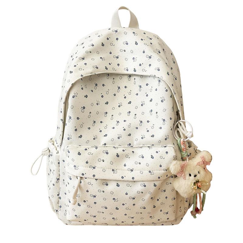 Schoolbag Schoolbag Girl Cute Fresh Printing Backpack Junior High School College Student Schoolbag Dopamine High Value Backpack