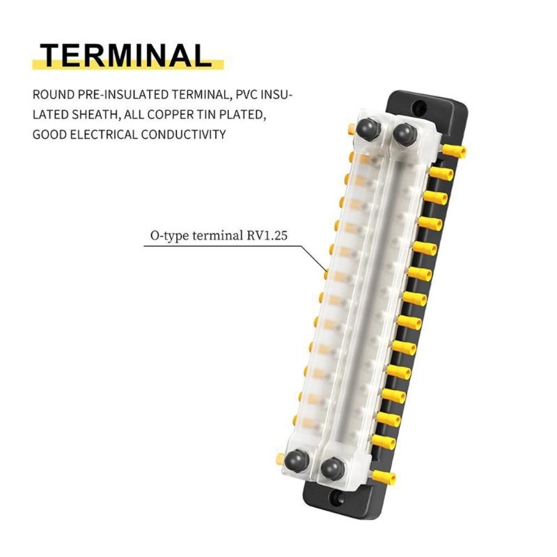 

12 Way Battery Terminals Distribution Block 12V-48V 150A Power Distribution Block