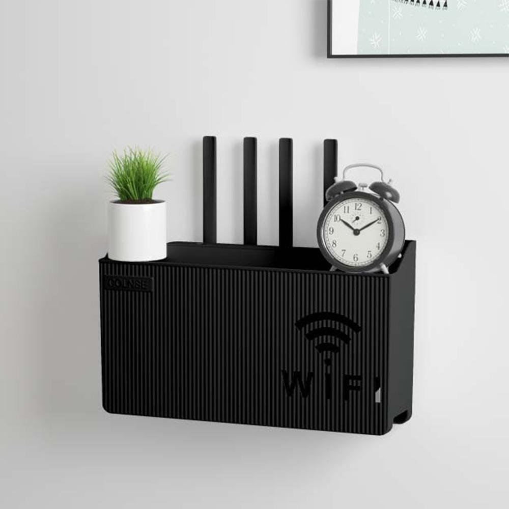 Cable Organizer TV Set-top Organizer Box Wall Mounted Wireless Wifi Router Shelf Living Room