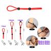 Adjustable Penis Ring Rope BeadsSpermlock Ring Assist Erection Silicone Ejaculation Delay Cock Scrotum Ring Man Lasting Cockring