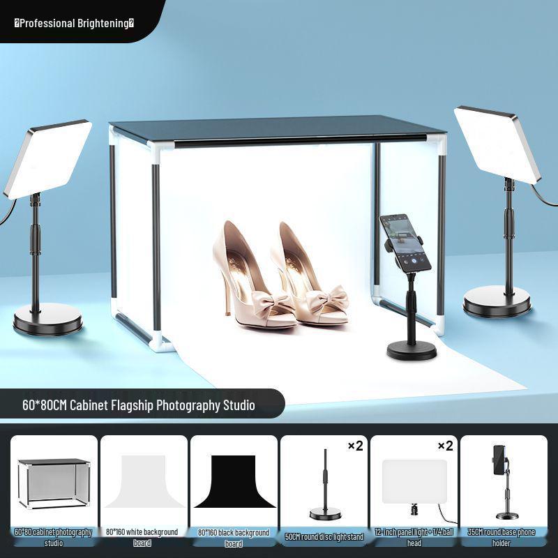 Portable LED Photo Studio Tent with Fill Light for Jewelry