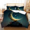 3D Printing Ramadan Bedding Set Moon Theme Duvet Cover Single/double Bed Teens Adults Cover Gift