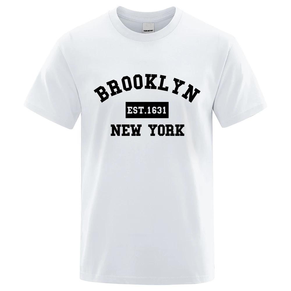 Brooklyn East 1631 New York Men s Casual Cotton Summer T-Shirt XL