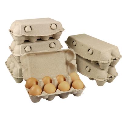40Pcs Egg Tray Paper Pulp Shock-Proof Design Bulk 6/8/10/12/15 Count