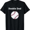 Funny Dad Pregnancy Announcement Shirt Rookie Baseball Dad