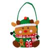Christmas Gift Bags with Handles Santa Reindeer Snowman Goody Bag Thick Holiday-themed Gift Pouch for Candy Apples Toys