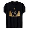 Men's Dalek Restoration Scene T-Shirt - Retro Sci-Fi Gift Suitable for Year-Round Wear, Dalek-Themed Casual Crew Neck Tee, Machine Washable Loose Fit