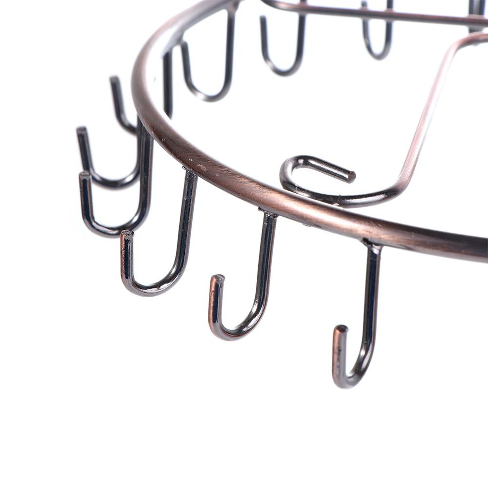 23 Hooks Women Rotating Girls Desktop Organizer Display Stand Jewelry Storage Rack Home Decoration