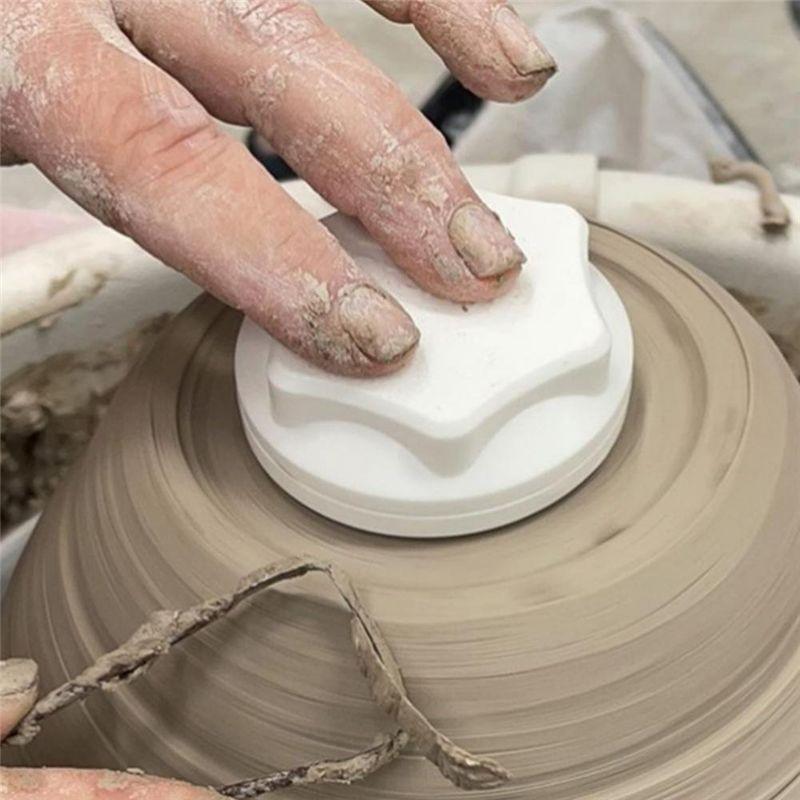 AEE4-Pottery Clay Turntable Accessory Pottery Clay Spinner Tool Set For Potters Artists Clay Throwing Trimming Tool