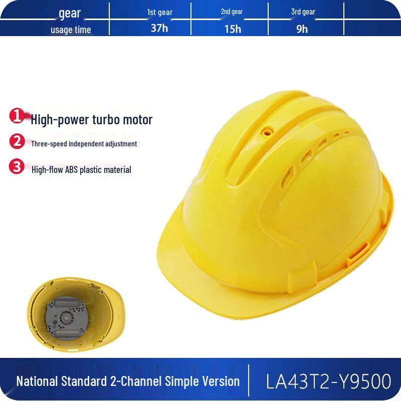 Longchan Rechargeable Fan Safety Helmet