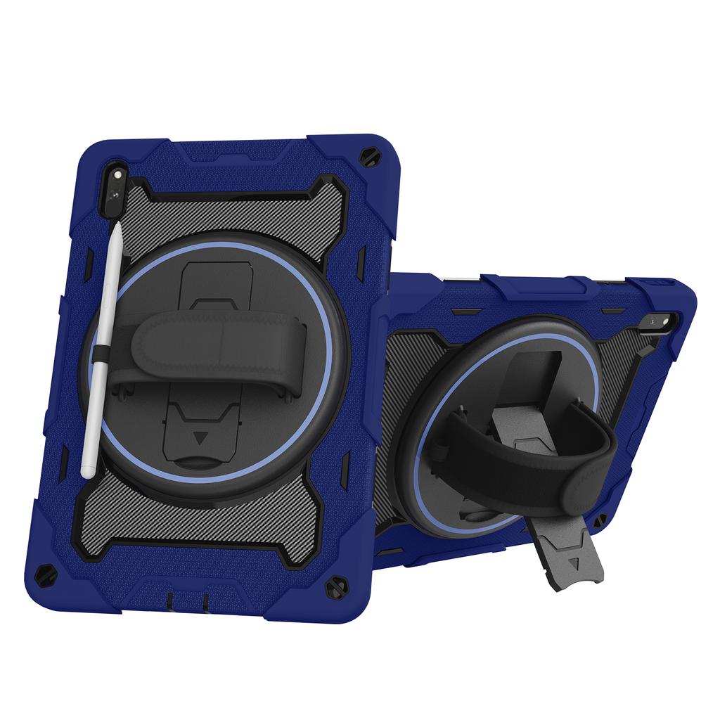 Rugged Case Universal for Huawei Honor Pad X9 X8 Pro 2023 11.5 Inch Armor Stand Cover with 360 Rotatable Hand Strap Shockproof