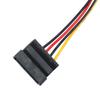 4pinový konektor Molex na 3 prodlužovací kabely Ata Sata Power Splitter