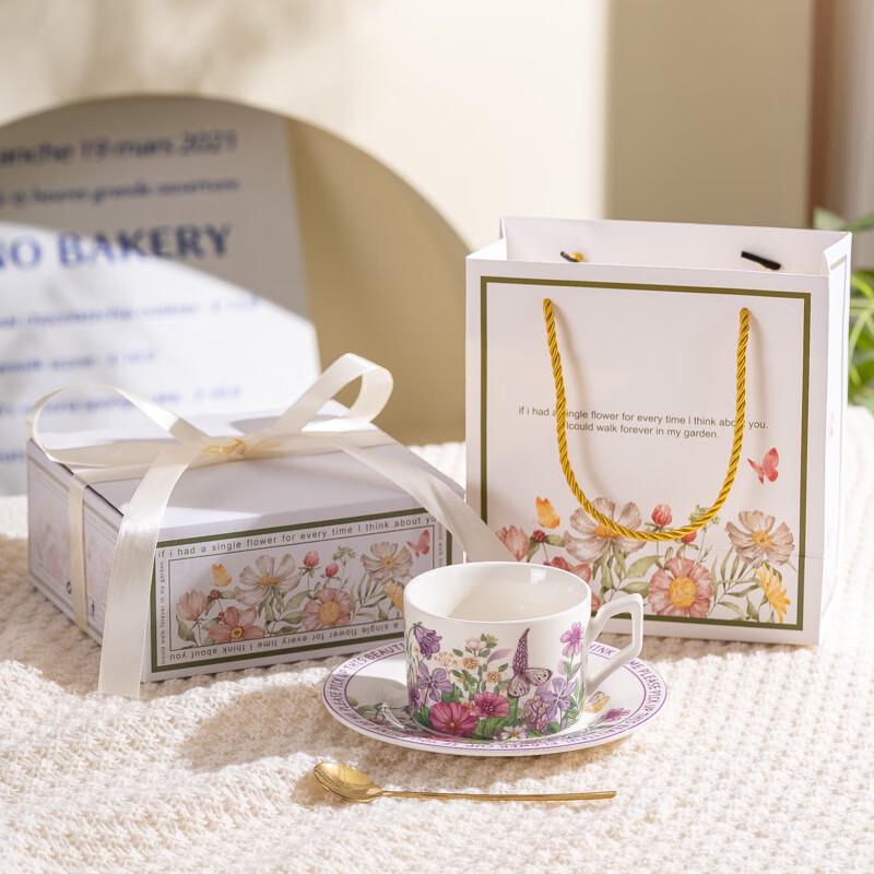 Shangqi French High-End Sunflower Ceramic Coffee Cup