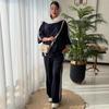  Cross-border European and American Women's Clothing Amazon Sports Long-sleeved Pullover Home Simple Top Casual Pants Set
