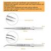 Stainless Steel Precision Tweezers Adjustable Slide Lock Antistatic Jewelry Eyebrow Craft For Electronic Component Repair Tools
