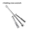 17/19/21/23mm Folding Cross Wrench Labor-Saving Tire Repair Tool  Workshop Tools