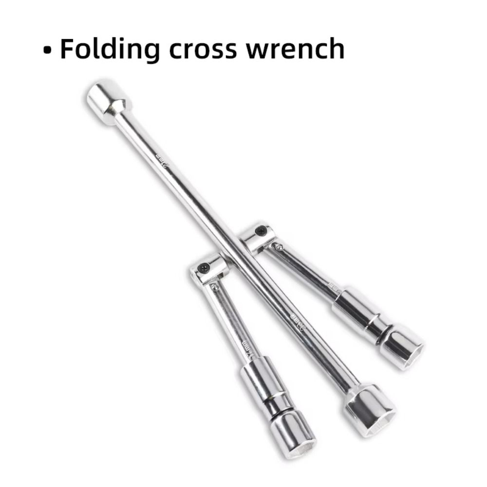 17/19/21/23mm Folding Cross Wrench Labor-Saving Tire Repair Tool Workshop Tools