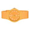 Casio Montre unisexe POP analogique à quartz avec bracelet en résine biosourcée et cadran orange MQ-24B-9B
