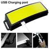 COB-LED-Scheinwerfer, eingebaute Batterie, Taschenlampe, wiederaufladbar über USB, Stirnlampe, Taschenlampe, Kopflicht, beste Modi für Camping, Angeln
