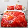 Love Duvet Cover Queen Heart Shaped Bedding Sets White Romance Polyester Comforter Cover for Women Men Boys Girls Teen King Size