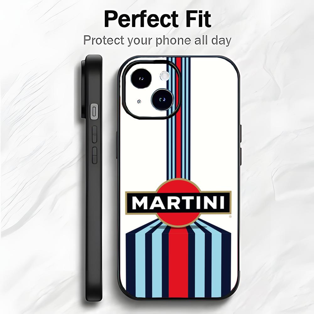 Motorsport Sponsor M-Martini Racing Phone Case Phone Case Soft Packaging Lightweight For iPhone17 16 15 14 13ProMax