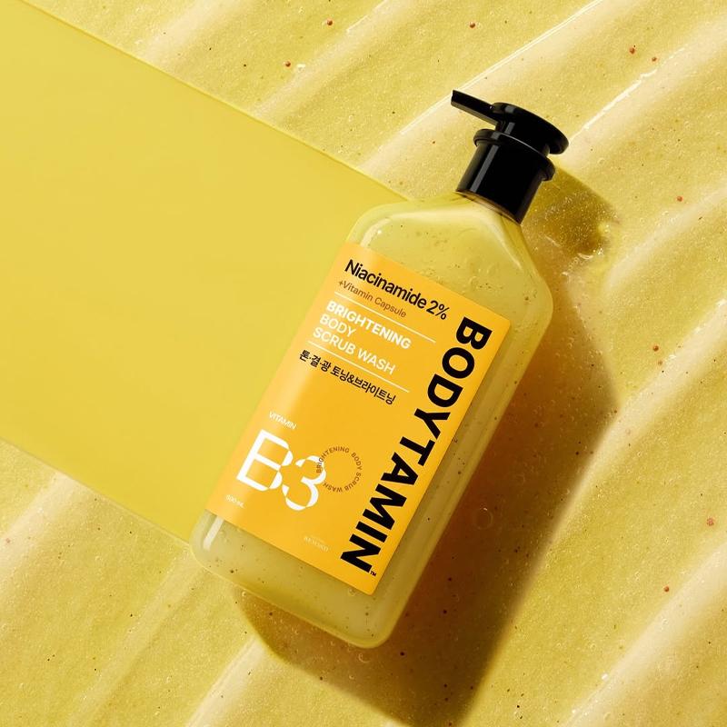 Beyond Bodytamin Niacinamid 2% Vita Kapsle Rozjasňující tělový peelingový mycí gel 500 ml