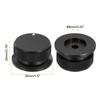 uxcell Aluminum Potentiometer 6mm Universal Volume Tone Control Knob with Arrow Indicator for Guitar and Bass 2-Piece Knob,