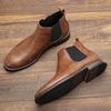Herren Chelsea Boots Marke Retro Bequem Mode Herrenstiefel