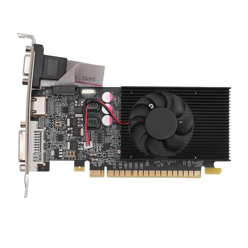 GT710 Graphics Card, 2GB DDR3 64-bit 1200MHz Desktop Graphics Card, Supports HDMI, DVI, VGA, PCIe 2.0 16X Slot, for Office PC DIY