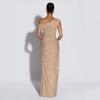 2025 European & American Sleeveless Slim-Fit Rhinestone Evening Gown