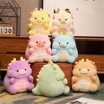 30cm/11.81in Sevimli Dinozor Domuz Peluş Oyuncak Sevimli Doldurulmuş Hayvan Yumuşak Oyuncak Peluş Bebek Erkek ve Kız Çocuklar için Noel Cadılar Bayramı Hediyesi