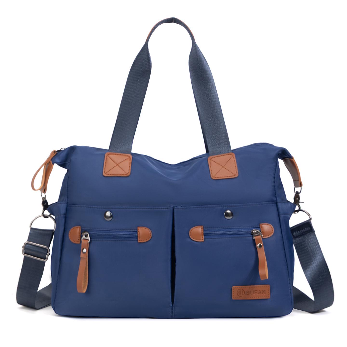 

Unisex Large Capacity Travel Backpack with Wet/Dry Separation, Convertible Messenger, Shoulder, and Crossbody Bag. синий