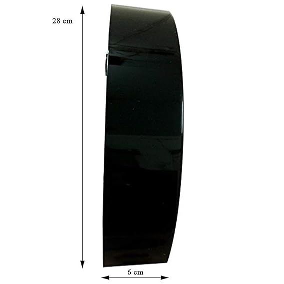 Plast Designer Analog Rund Veggklokke med Glass for Hjem/Kjøkken/Stue/Soverom/Kontor