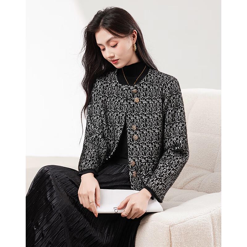 

Элегантная маленькая ароматная куртка с длинным рукавом One Size