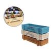 Garden Plant Pot Decorative Vintage Succulent Wood Boxes Crates Rectangle Wood Planters Flower Pot Gardening Decorations