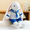 Cartoon Navy Rabbit Sailor Uniform Animal Stuffed Plush Toys Doll Gift Birthday
