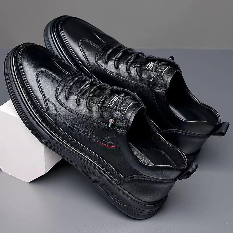 Модные осенние повседневные мужские туфли — фото 3