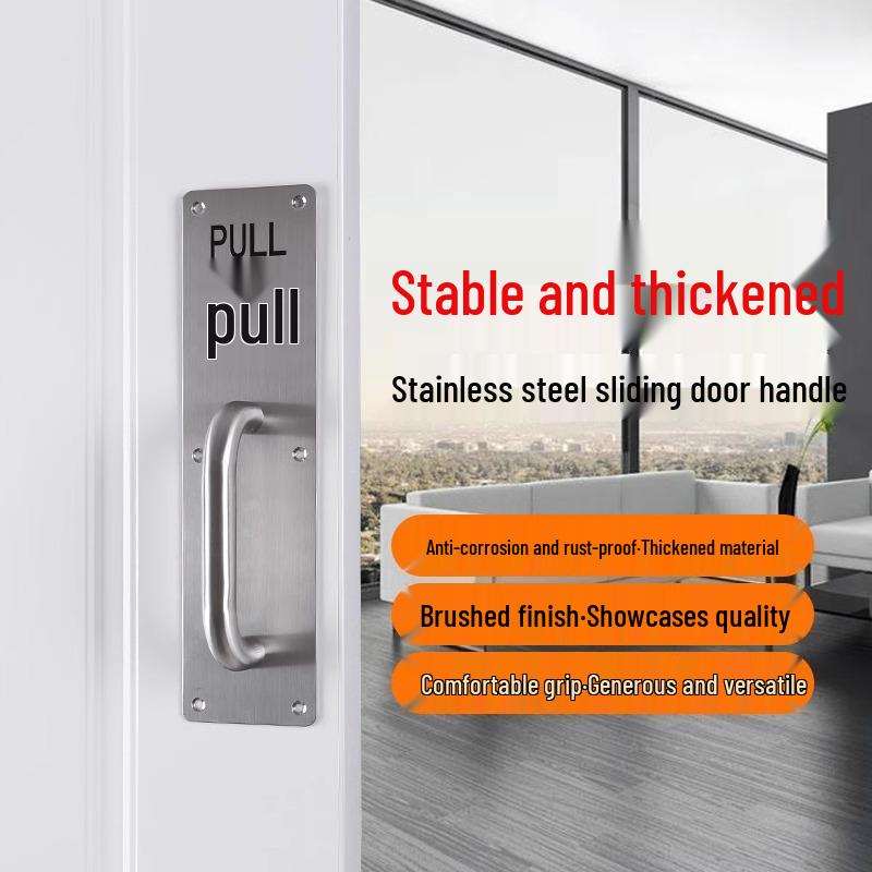 Thickened Stainless Steel Handle for Front, Cabinet, Sliding, and Wardrobe Doors