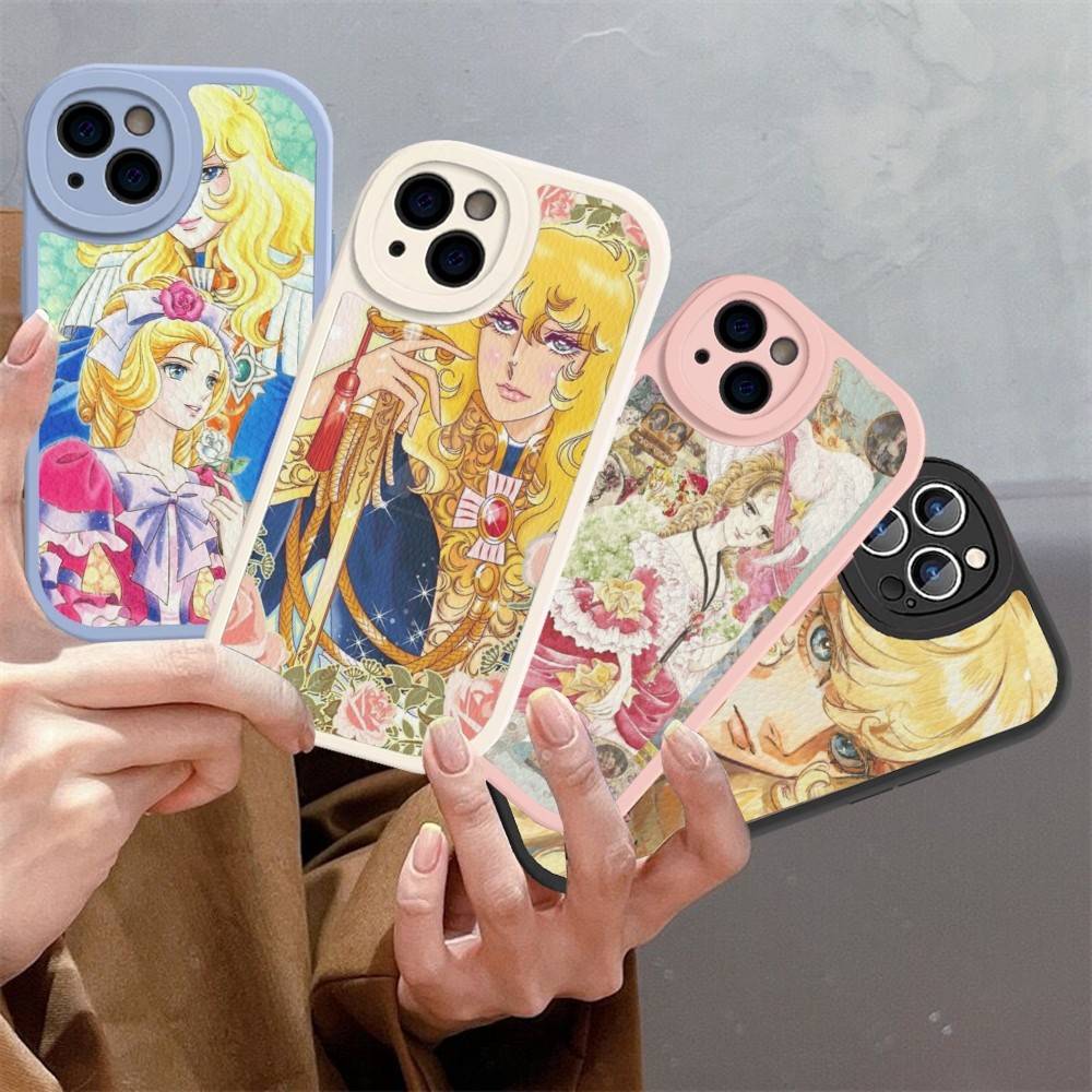 Classic Anime The Rose Of Versailles Phone Case For IPhone 16 15 14 13 12 11 Pro Max Plus Leather Cover