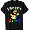 Sorry Girl I Love Banana Fun Lgbtq Gay Pride T-Shirts Unisex Short Sleeve Fashion Streetwear Tshirts