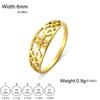 Stainless Steel Filigree Flower Ring Aesthetic Bohemian Women Rings Band Jewelry Birthday Gift