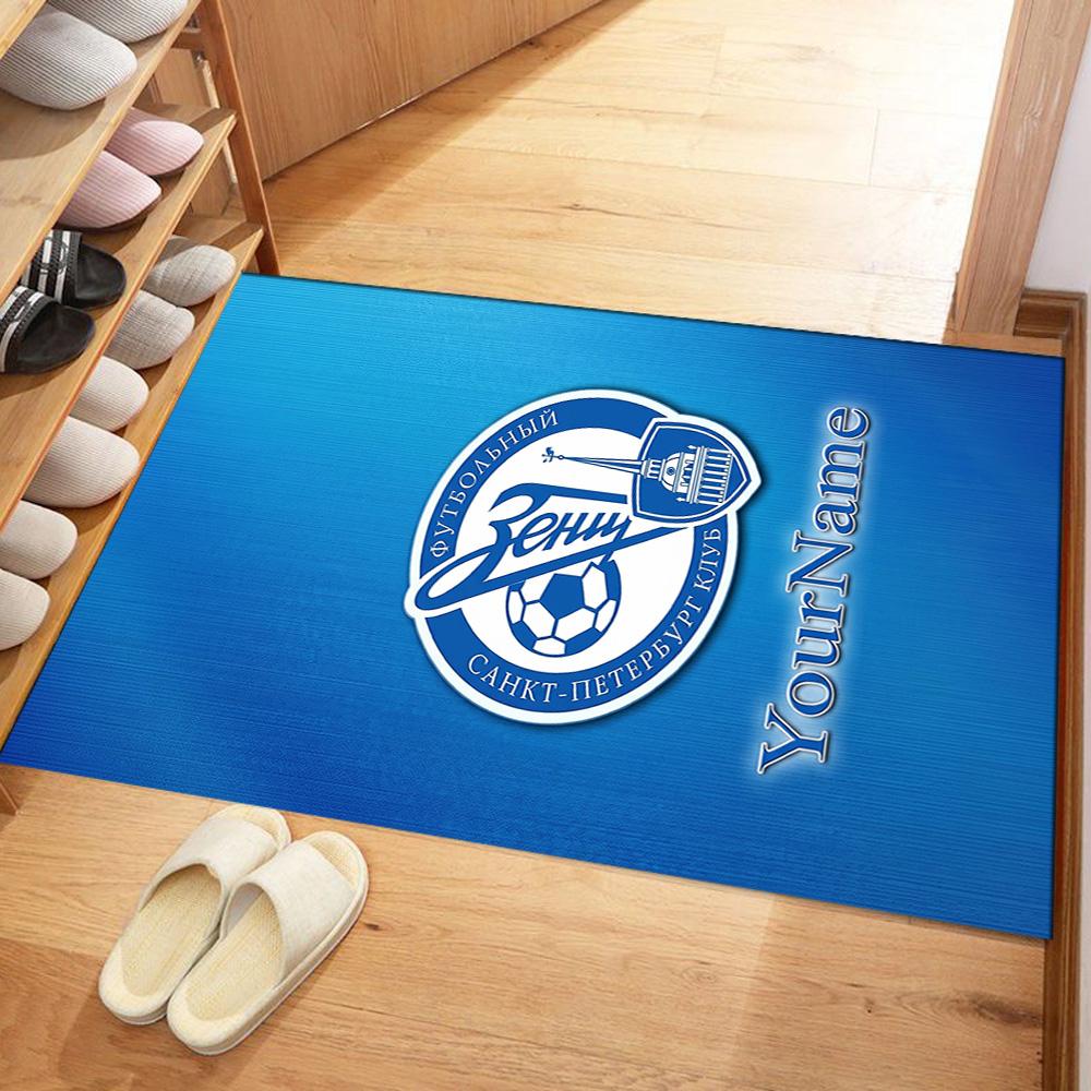 Fc Zenit Saint‑petersburg Customizable Name Floor Rug Office Rug Perfect for Decorate room Playrooms Hallway Dormitory Anti-slip Rug Anime Office Deco